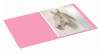 Папка с 10 прозр.вклад. Бюрократ Pastel PAST10PINK A4 пластик 0.5мм торц.карм с бум. встав розовый