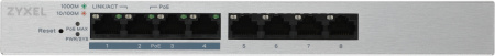 Коммутатор Zyxel GS1200-8HP v2 GS1200-8HPV2-EU0101F 8G 4PoE 4PoE+ 60W управляемый