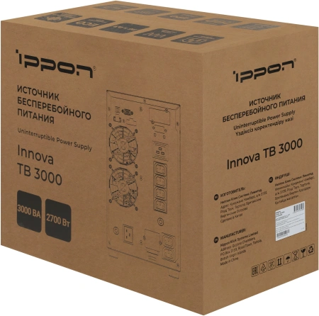 Источник бесперебойного питания Ippon Innova TBE 3000 2700Вт 3000ВА черный