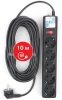 Сетевой фильтр Powercube SPG5-10M 10м (5 розеток) черный (коробка)