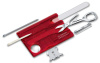 Швейцарская карта Victorinox SwissCard Nailcare (0.7240.T) красный полупрозрачный коробка подарочная