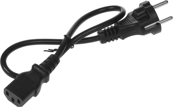 Шнур питания Lanmaster LAN-PP13/SH-0.5-BK C13-Schuko проводник.:3x0.75мм2 0.5м 220В 10А черный