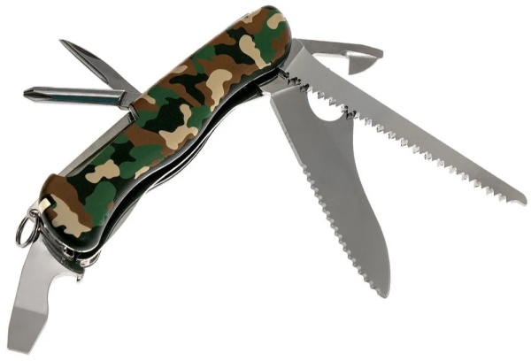 Нож перочинный Victorinox Trailmaster (0.8463.MW94) 111мм 12функц. камуфляж карт.коробка