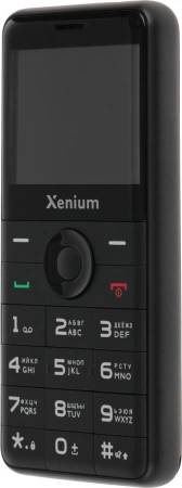 Мобильный телефон XENIUM X700 черный моноблок 2Sim 2.31" 240x320 Nucleus 0.3Mpix GSM900/1800 MP3 FM microSD max32Gb