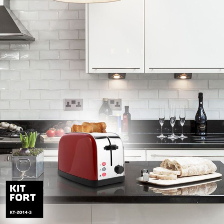 Тостер Kitfort КТ-2014-3 850Вт красный
