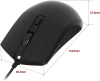 Мышь Оклик 207M черный оптическая (2400dpi) USB (4but)