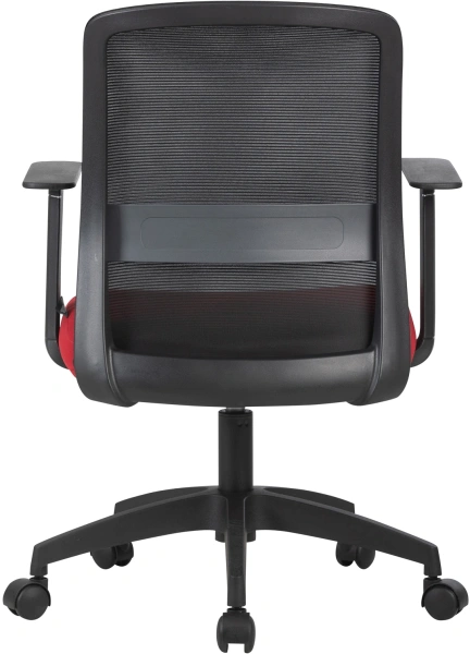 Кресло Cactus CS-MC333-BKRD черный сиденье темно-красный сетка/ткань низк.спин. крестов. пластик пластик черный