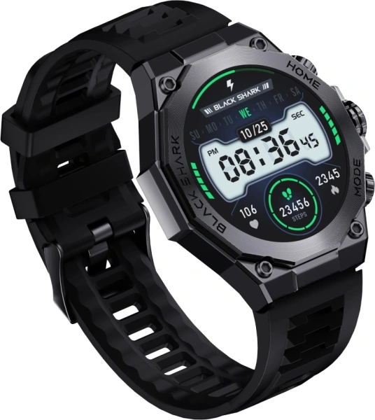 Смарт-часы Black Shark BS-S1 Pro Black 1.43" AMOLED корп.черный рем.черный разм.брасл.:150-215мм (1746772)