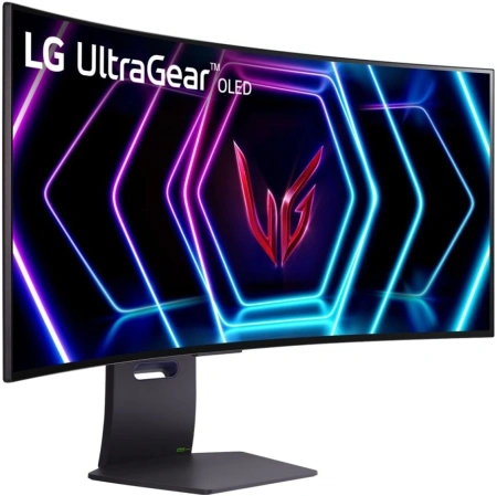 Монитор LG 39" UltraGear 39GS95QE-B черный OLED LED 21:9 HDMI M/M матовая HAS Piv 275cd 178гр/178гр 3440x1440 240Hz G-Sync FreeSync Premium Pro DP 2K USB 10.4кг