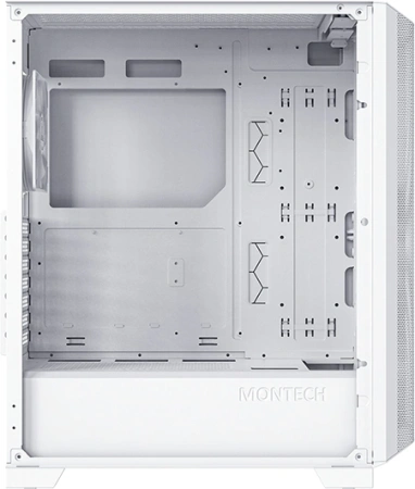 Корпус Montech Sky One Lite белый без БП ATX 5x120mm 5x140mm 2xUSB3.0 audio bott PSU