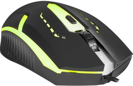 Мышь Defender Flash MB-600L черный оптическая 1200dpi USB 3but (52600)