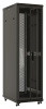 Шкаф коммутационный Hyperline (TTB-4266-DD-RAL9004) напольный 42U 600x600мм пер.дв.перфор. задн.дв.перфор. 2 бок.пан. 800кг черный 510мм 2055мм IP20 сталь