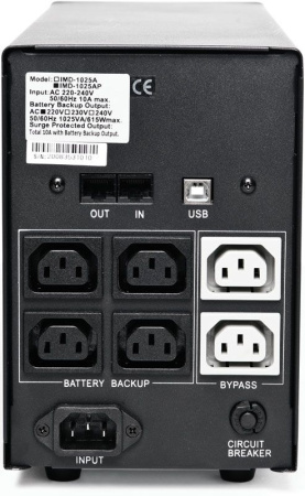 Источник бесперебойного питания Powercom Imperial IMD-1500AP 900Вт 1500ВА черный