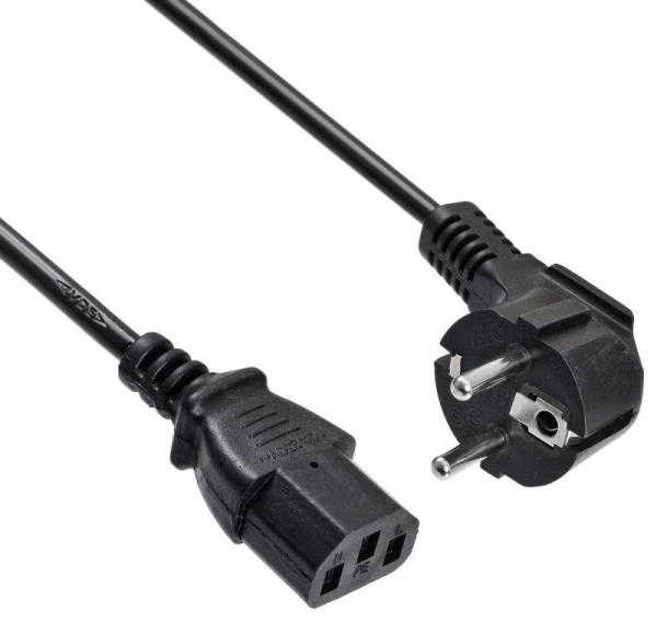 Кабель Buro BU-PCAB-3M-16A IEC C13 Евровилка 3м