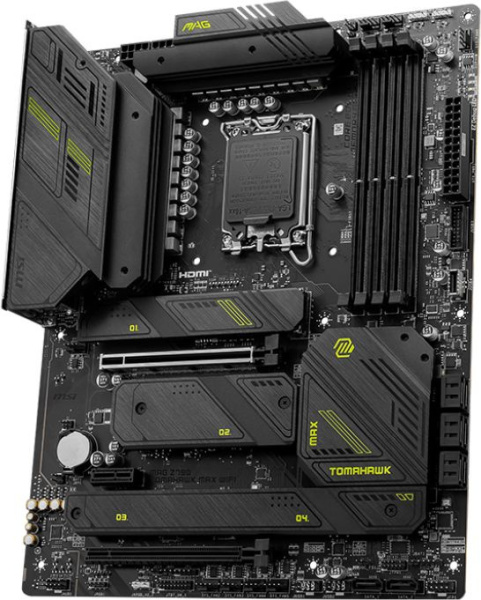 Материнская плата MSI MAG Z790 TOMAHAWK MAX WIFI Soc-1700 Intel Z790 4xDDR5 ATX AC`97 8ch(7.1) 2.5Gg