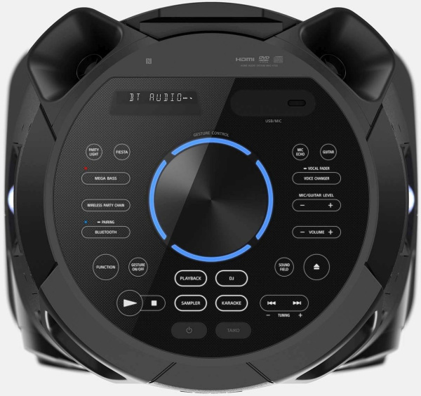 Минисистема Sony MHC-V73D черный/CD/CDRW/DVD/DVDRW/FM/USB/BT