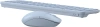 Клавиатура + мышь A4Tech Fstyler FG3300 Air2 клав:синий мышь:синий USB беспроводная slim Multimedia