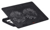 Подставка для ноутбука Buro BU-LCP156-B214H 15.6"355x255x30мм 2xUSB 2x 140ммFAN 900г металлическая сетка/пластик черный