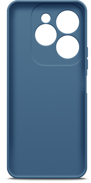 Чехол (клип-кейс) BoraSCO для Infinix Hot 40i/Smart 8/8 Plus/8 Pro Silicone Case 72661 синий