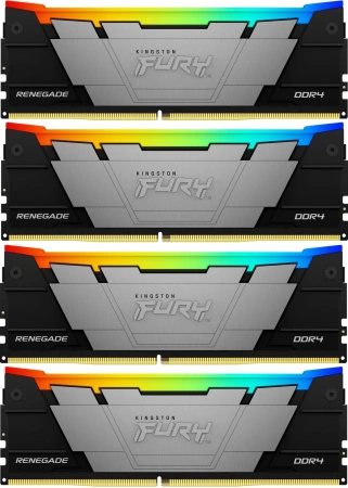 Память DDR4 4x32GB 3600MHz Kingston KF436C18RB2AK4/128 Fury Renegade RGB RTL Gaming PC4-28800 CL18 D