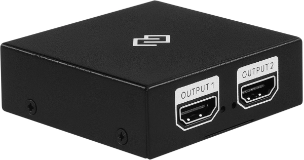 Сплиттер аудио-видео Digma DHSP-v1.4x2 HDMI (f)/2хHDMI (f) черный