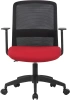 Кресло Cactus CS-MC333-BKRD черный сиденье темно-красный сетка/ткань низк.спин. крестов. пластик пластик черный