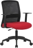 Кресло Cactus CS-MC333-BKRD черный сиденье темно-красный сетка/ткань низк.спин. крестов. пластик пластик черный