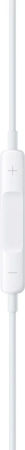 Гарнитура вкладыши Apple EarPods A3046 1.1м белый проводные в ушной раковине (MYQY3FE/A)