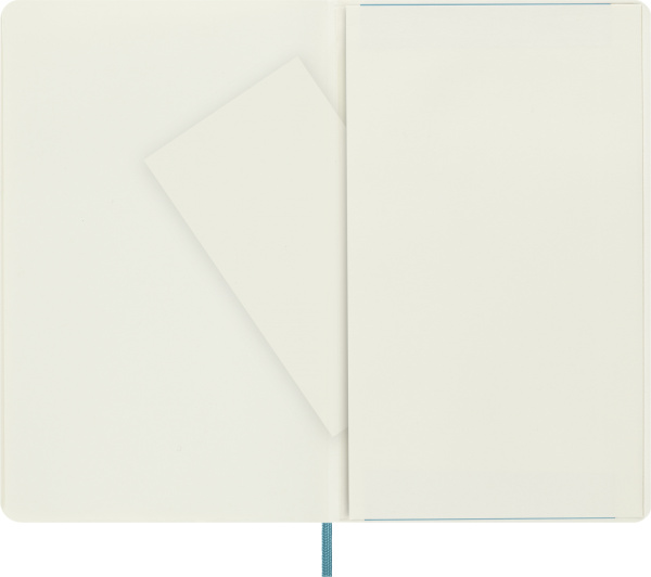 Блокнот Moleskine CLASSIC SOFT QP618B35 Large 130х210мм 192стр. нелинованный мягкая обложка голубой
