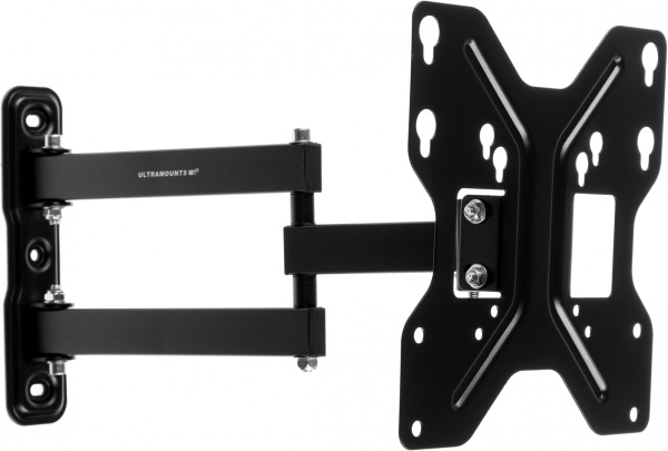 Кронштейн для телевизора Ultramounts UM900 черный 23"-43" макс.30кг настенный поворотно-выдвижной и наклонный