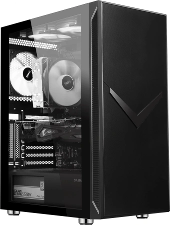 Корпус Accord 3501 черный без БП ATX 2xUSB2.0 1xUSB3.0 1xUSB3.1 audio bott PSU