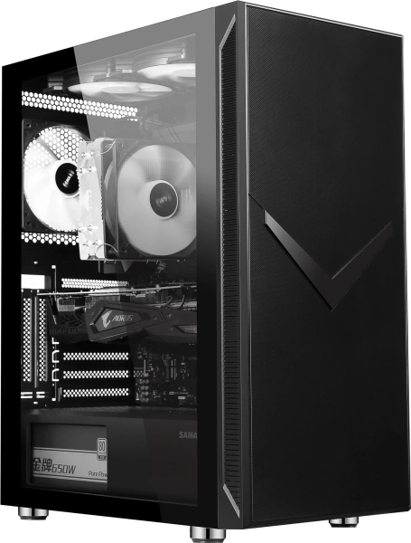 Корпус Accord 3501 черный без БП ATX 2xUSB2.0 1xUSB3.0 1xUSB3.1 audio bott PSU