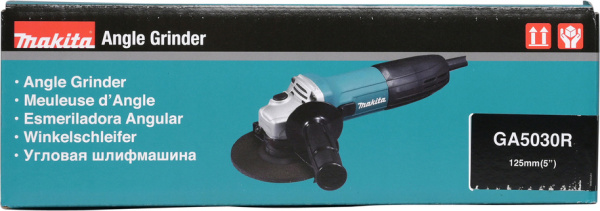 Углошлифовальная машина Makita GA5030R 720Вт 11000об/мин рез.шпин.:M14 d=125мм