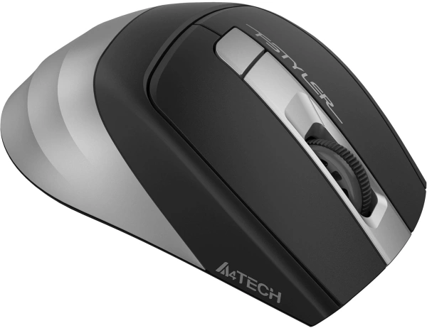 Мышь A4Tech Fstyler FG35S серый/черный оптическая 2000dpi silent беспров. USB 5but (FG35S USB GREY)