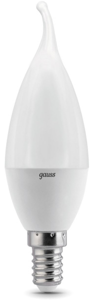 Лампа светодиодная Gauss 6.5Вт цок.:E14 свеча 220B 4100K св.свеч.бел.нейт. (упак.:1шт) (104101207)