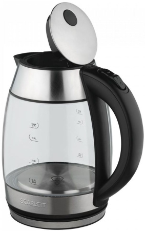 Чайник электрический Scarlett SC-EK27G94 1.7л. 2200Вт нержавеющая сталь (корпус: стекло)