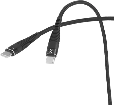 Кабель Digma DG-USBС-C-1M-100W USB Type-C (m)-USB Type-C (m) 1м черный