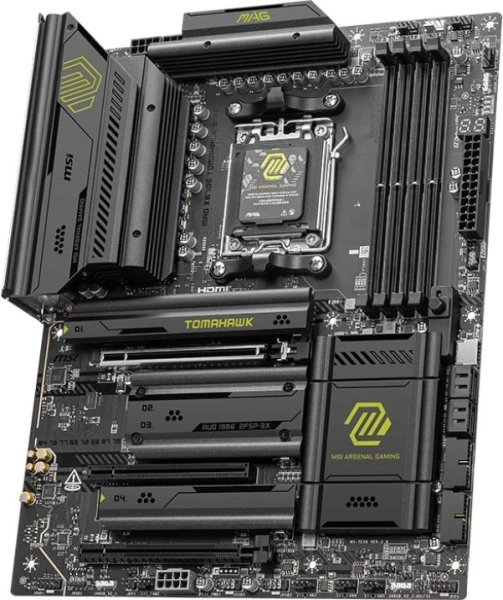 Материнская плата MSI MAG X870E TOMAHAWK WIFI SocketAM5 AMD X870 4xDDR5 ATX AC`97 8ch(7.1) 5Gigabit RAID+HDMI