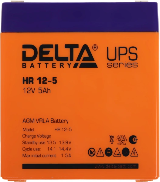 Батарея для ИБП Delta HR 12-5 12В 5Ач