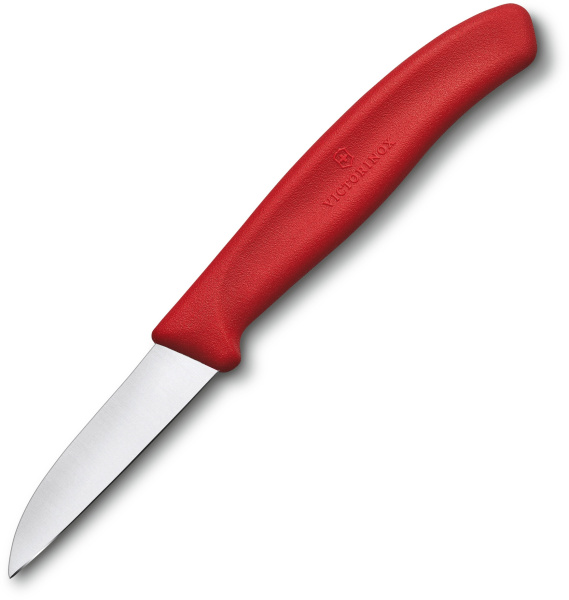 Нож кухонный Victorinox Swiss Classic (6.7301) стальной разделочный лезв.60мм прямая заточка красный без упаковки