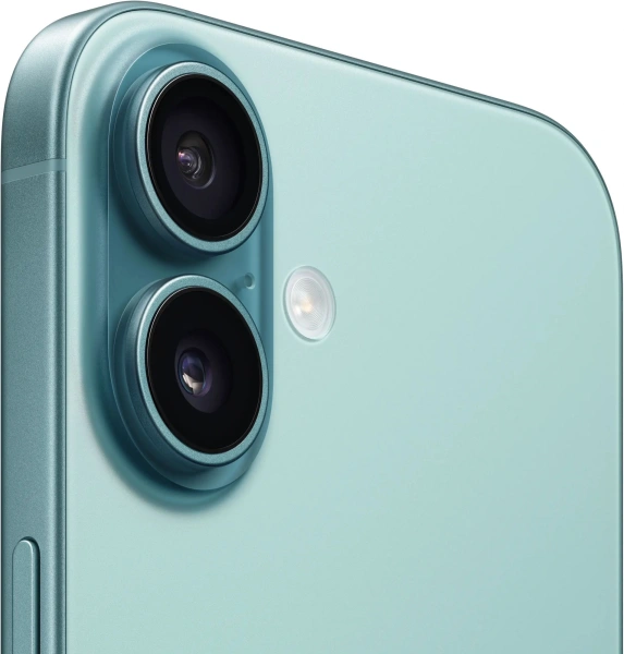 Смартфон Apple A3288 iPhone 16 128Gb бирюзовый моноблок 3G 4G 2Sim 6.1" 1179x2556 iOS 18 48Mpix 802.11 a/b/g/n/ac/ax/be NFC GPS Protect
