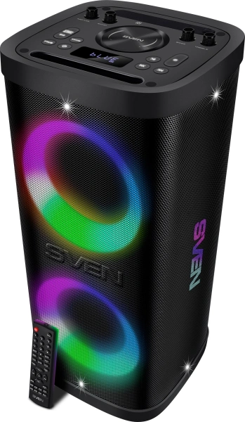 Колонка порт. Sven АС PS-930 черный 150W 1.0 BT/3.5Jack 7200mAh (SV-022402)