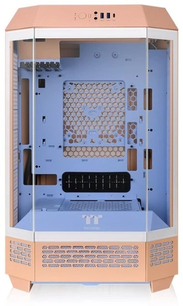 Корпус Thermaltake The Tower 300 Peach Fuzz розовый без БП mATX 8x120mm 6x140mm 2xUSB3.0 audio bott PSU