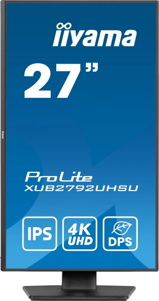 Монитор Iiyama 27" ProLite XUB2792UHSU-B6 черный IPS LED 16:9 HDMI M/M матовая HAS Piv 1300:1 350cd 178гр/178гр 3840x2160 60Hz DP 4K USB 6.3кг