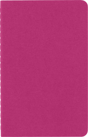 Блокнот Moleskine CAHIER JOURNAL CH011D17 Pocket 90x140мм обложка картон 64стр. линейка розовый неон (3шт)