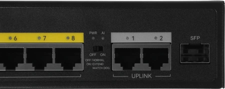 Коммутатор Netis P110GH (L2) 8x100Мбит/с 2x1Гбит/с 1SFP 8PoE 8PoE+ 120W неуправляемый
