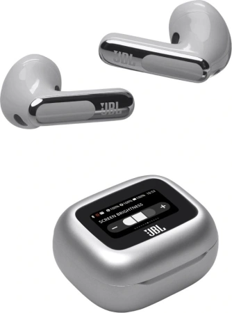 Гарнитура вкладыши JBL Live Flex 3 серебристый беспроводные bluetooth в ушной раковине (JBLLIVEFLEX3SIL)