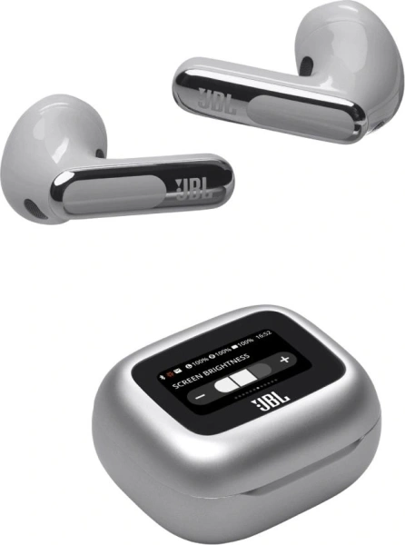 Гарнитура вкладыши JBL Live Flex 3 серебристый беспроводные bluetooth в ушной раковине (JBLLIVEFLEX3SIL)