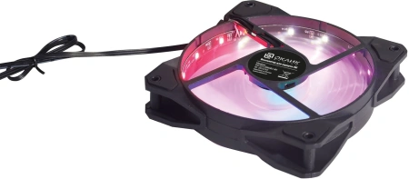 Вентилятор Оклик OG-CF120RGB2-BK 120x120x25 3-pin 4-pin (Molex)25dB LED Ret
