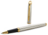 Ручка роллер Waterman Hemisphere (CWS0920350) Steel GT F черн. черн. подар.кор.